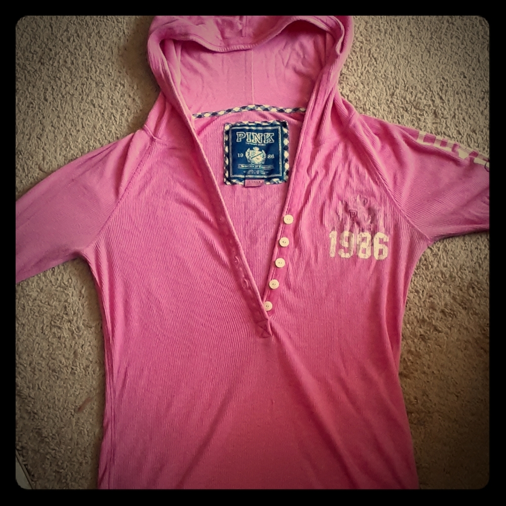 Thin long sleeve Victoria's Secret pink shirt